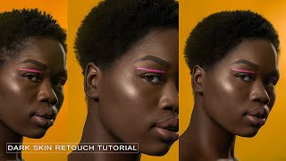 photoshop tutorial dark skin photo retouching [upl. by Puett562]