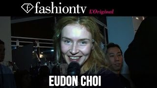 Eudon Choi FallWinter 201415 Backstage  London Fashion Week LFW  FashionTV [upl. by Carri]