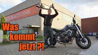 Soundoptimerung Yamaha MT09  Wir bauen einen Auspuff an [upl. by Gerek286]