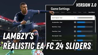 These Sliders Will FIX Your Career Mode  3 VERSIONS  REALISTIC EAFC24 CAREER MODE SLIDERS  V30 [upl. by Wynn]