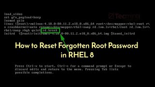 How to Reset a Forgotten Root Password Or break root user password in Linux  computernuggets1462 [upl. by Skantze]