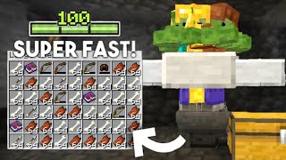 XP AND INVENTORY BOOSTER FARM IN MINECRAFT TUTORIAL [upl. by Enortna]