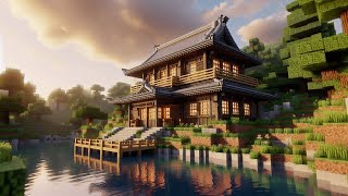 Minecraft Japanese House Building Ideas  How to Build [upl. by Annert]