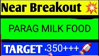 PARAG MILK FOODS SHARE LATEST NEWS TODAYPARAG MILK SHARE TARGETPARAG MIK FOOD SHARE ANALYSIS [upl. by Ellehsat93]