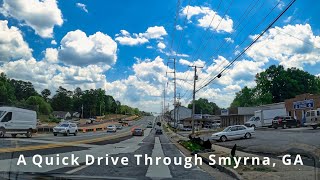 Quick Drive Through Smyrna Georgia  Atlanta Suburb  4K [upl. by Willock406]