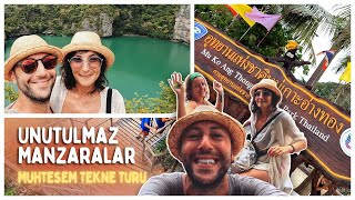 Taylandda En Sevilen Tekne Turu  Ailemiz ile Yurt Dışı Gezisi  Angthong Ulusal Parkı Turları [upl. by Meekar]