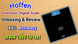 Hoffen Electronic Digital Scale Unboxing and Review  digital weight machine [upl. by Ahserkal222]