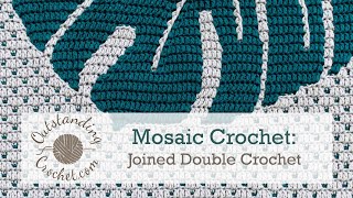 Overlay Mosaic Crochet Joined Double Crochet [upl. by Aubigny]