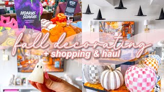 Shopping amp Decorating For Fall🎃   Full Haul From Trader Joes Target amp More  Lauren Norris [upl. by Harac]