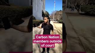 Carbon Nation reacting to people at Trial of Eligio Bishop carbonnation natureboy juju Jax [upl. by Oiredised846]