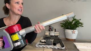 Review of Cordless Vacuum Cleaner with Smart LED Display TASVAC 260W 23 kPa Stick Vacuum Carpet [upl. by Scibert]