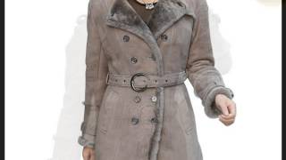 Women Shearling Lined Long Coat CW640213 [upl. by Aicatsal]