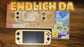 SIE IST DA Nintendo Switch Lite Hyrule Edition [upl. by Sewole305]