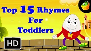 Top 15 Hit Songs For Toddlers  Collection Of CartoonAnimated English Nursery Rhymes For Kids [upl. by Nirtak]