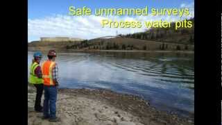 Mine Tailings amp PLS Pond Hydrographic Depth Survey ZBoat 1800 [upl. by Atahs]