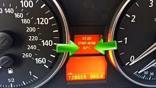 CHECK COOLANT TEMPERATURE ON BMW E90 e91 e92 e93 [upl. by Yendyc]