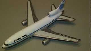 Review Herpa Wings 504911 Pan Am Lockheed L1011 Clipper Blackhawk Reg N511PA 1500 Scale [upl. by Enier315]