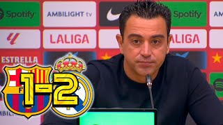 RUEDA PRENSA XAVI FC BARCELONA 12 REAL MADRID [upl. by Elaynad170]