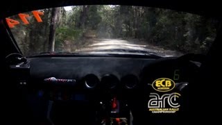 Jack Monkhouse in SS3 Onboard  Coates Hire Rally Australia  ECB ARC 2013 [upl. by Ahsilak]