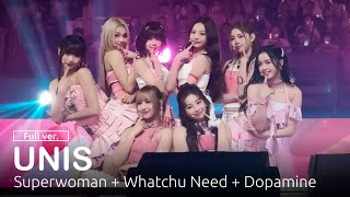 4K  240713 UNIS  OpeningSongs CoverSuperwomanWhatchu NeedDopamine  KMEGA CONCERT in KAOHSIUNG [upl. by Nadnerb752]