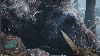 Far Cry Primal Hunting the Bloodtusk Mammoth achievement guide [upl. by Tamra]