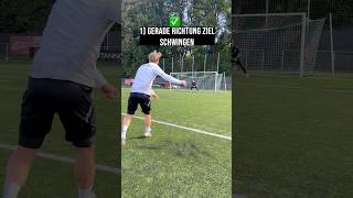 Flachschüsse trainieren lets go ⚽️ fussball training übungen schießen [upl. by Aehs]