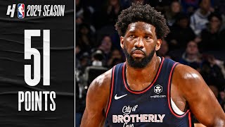 Joel Embiid WENT OFF 51 PTS 12 REB Full Highlights vs Timberwolves 🔥 [upl. by Toshiko]