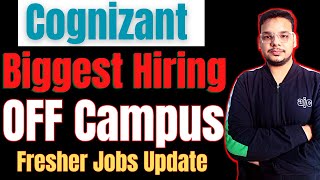 Cognizant Hiring Freshers  OFF Campus Job Drive  2024  2023  2022 Batch Hiring  New Jobs [upl. by Su]