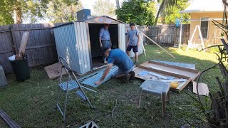 Verano Garden 8x6 FT Outdoor Storage Shed Galvanized Steel [upl. by Huber592]