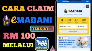 Cara Claim eMADANI RM100 Touch n Go [upl. by Kienan]