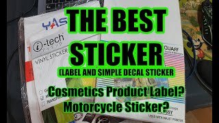 Cosmetic Sticker Label Motorcycle Sticker Using Pigment Printer [upl. by Ruckman]