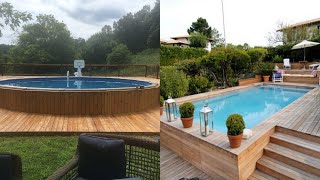 Above ground fiberglass pool  pool party  above ground fiberglass pool installation  pool shell [upl. by Esemaj]