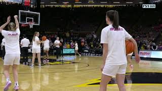 😂 Caitlin Clarks Team Attempts To Make Logo 3 Where She Broke NCAA Scoring Record  Iowa Hawkeyes [upl. by Enelhtac]