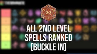 BG3 2nd Level Spells Tier List [upl. by Robbins]