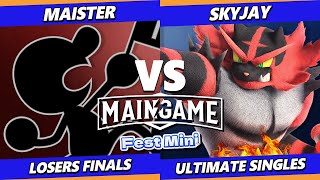 MainGame Fest Mini Losers Finals  Maister Game amp Watch Vs Skyjay Incineroar Smash Ultimate [upl. by Mazlack]