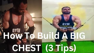 How To Build A BIG CHEST FAST 3 Tips [upl. by Ani342]