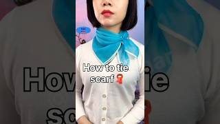 How to tie a scarfshortsshortstylewaar [upl. by Keyes895]