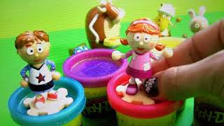 Play Doh Tickety Toc Toys Tommy amp Tallulah McCoggins Hopparoo Nickelodeon PlayDough by ToysCollector [upl. by Winfrid]