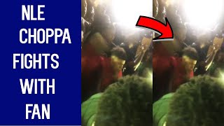 NLE CHOPPA GETS INTO A FIGHT AT HIS SHOW IN NC [upl. by Raimes]