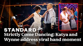 Strictly Come Dancing Katya Jones and Wynne Evans address uncomfortable hand incident [upl. by Linnette]