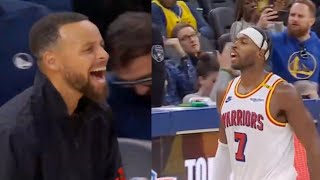 Buddy Hield takes over court alone with 19pts in 4th qtr gets Steph Curry Excited vs Pelicans [upl. by Eyahc721]