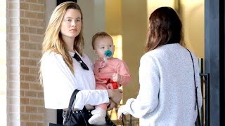 Behati Prinsloo Displays Sheer Perfection At Barneys With Adorable Daughter Dusty Rose [upl. by Rowan]