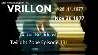 Vrillon Nov 26 1977 Actual Broadcast  Twilight Zone Episode 181 [upl. by Edea]