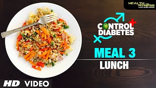 CONTROL DIABETES  Meal 03 Lunch  Program by Guru Mann [upl. by Virgil]