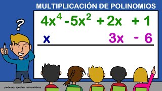 MULTIPLICACIÓN DE POLINOMIOS SUPER FÁCIL [upl. by Eelaras]