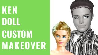 Ken Doll Custom Makeover [upl. by Ettari]