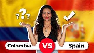 Differences between COLOMBIAN Spanish vs EUROPEAN Spanish [upl. by Yentterb2]