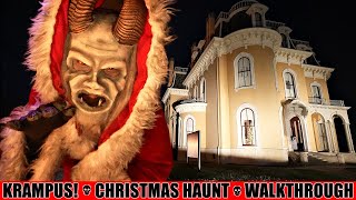 Krampus Comes to Town at Culbertson Mansions Haunted House Walkthrough [upl. by Booker]