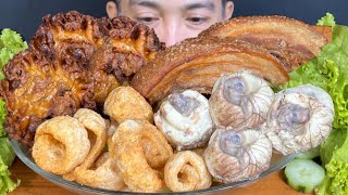 4x Putok Batok Mukbang Asmr  ChichabuBalutLechon Kawali at Chicharon  Filipino Food Mukbang Ph [upl. by Pomcroy724]