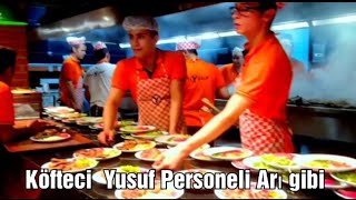 KÖFTECİ YUSUF PERSONELİNİN ÇALIŞMASINI GÖRDÜNÜZ MÜ SOKAK LEZZETLERİ [upl. by Ellasal]